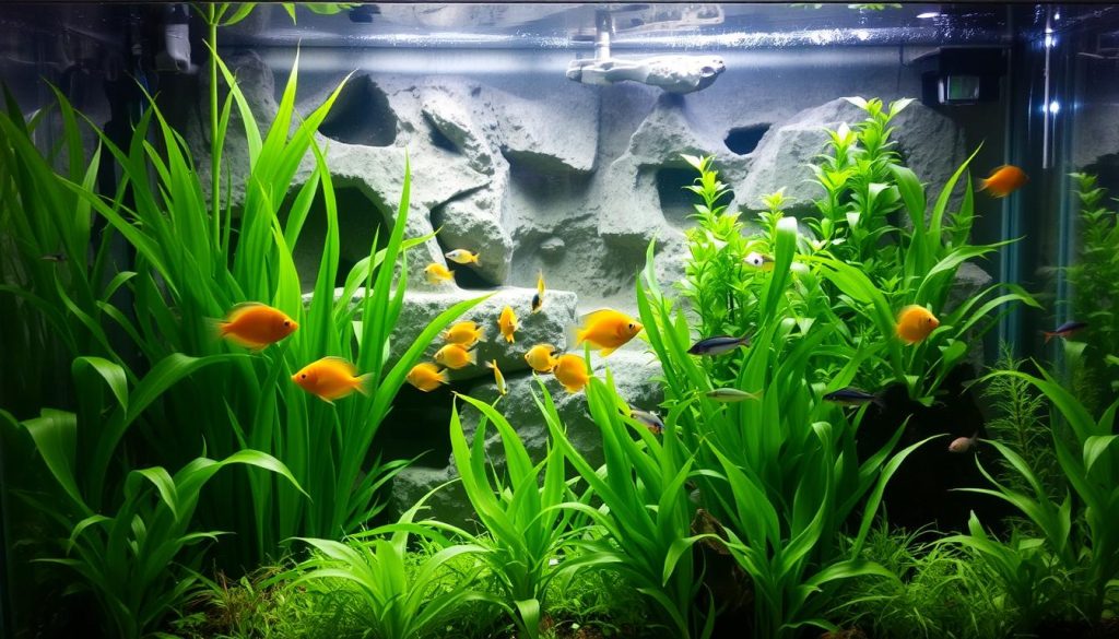 Aquarium einrichten